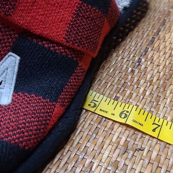 Dearfoams sz L (11-12) men's house slippers wool/ faux fur - Picture 8 of 8